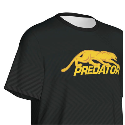 Predator Tech Tee Black with Yellow Logo T-Shirt