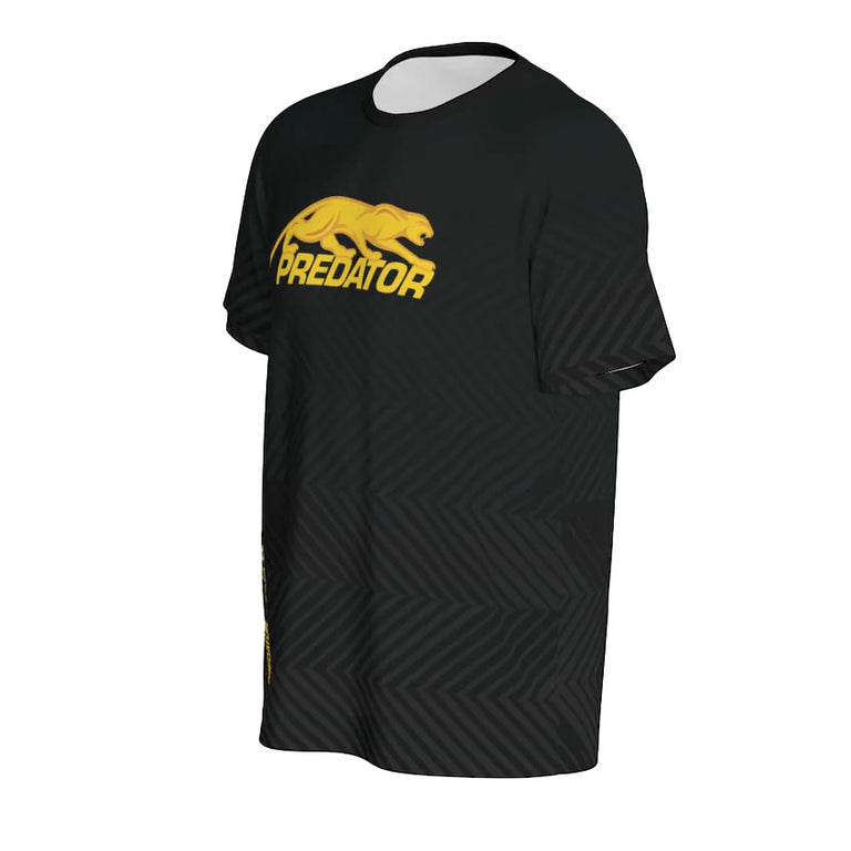 Predator Tech Tee Black with Yellow Logo T-Shirt