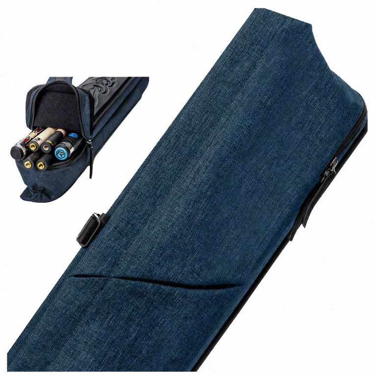 Predator Urbain Blue Top Zipper 2x4 Hard Pool Cue Case -  PREU2X4BLH