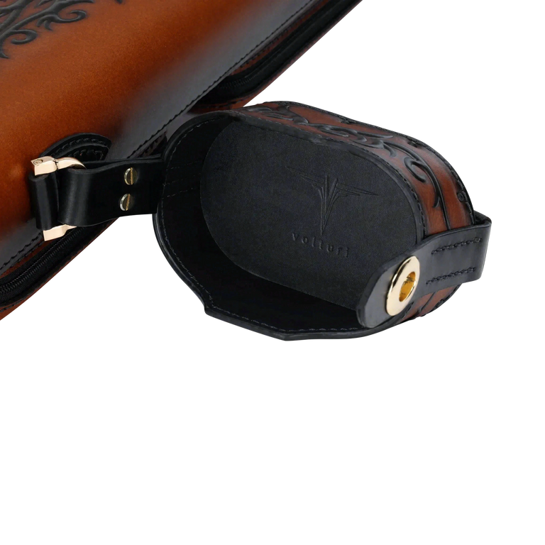 Predator Volturi Limited Edition Brown Leather 3x6 Hard Pool Cue Case