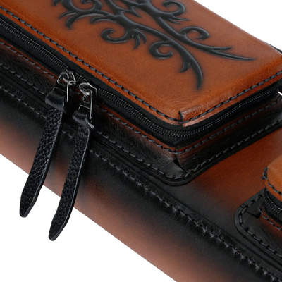 Predator Volturi Limited Edition Brown Leather 3x6 Hard Pool Cue Case