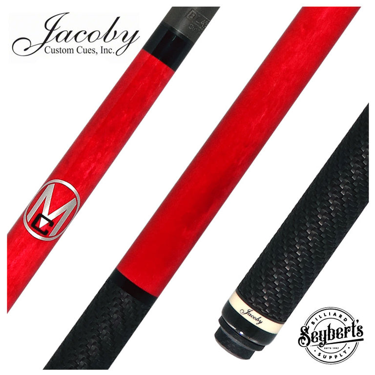 Jacoby Custom Red Monster Crush Break Cue with Sport Grip