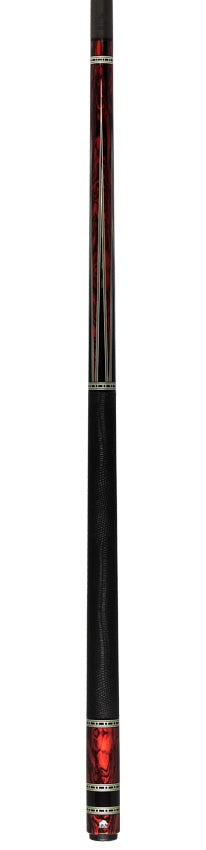 Rhino Retro Series Cocobolo Graphic Carbon Pool Cue with Embossed Lizard Wrap