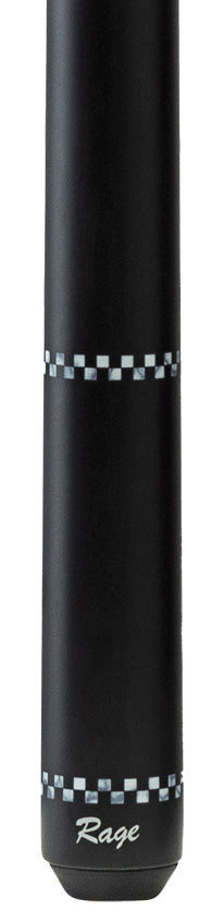 Rage Black Checkers Wrapless Play Cue