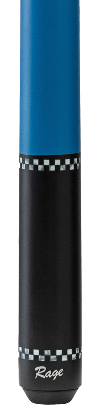 Rage Highway Blue with Checkers Wrapless Play Cue