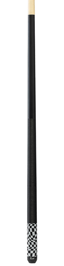 Rage Black Warped Checkers Pool Cue with Nylon Wrap