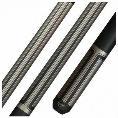 Rage Silver Racing Stripe Pool Cue - RG102