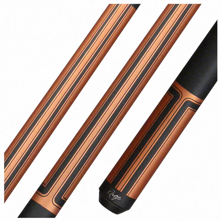 Rage Copper Racing Stripe Pool Cue - RG103