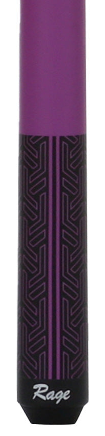 Rage Matte Purple Galaxy with Black Pattern Graphic Wrapless Pool Cue