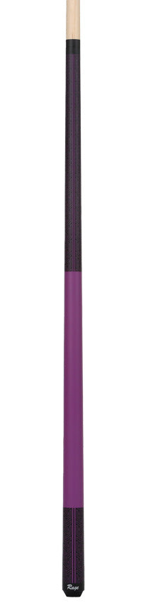 Rage Matte Purple Galaxy with Black Pattern Graphic Wrapless Pool Cue