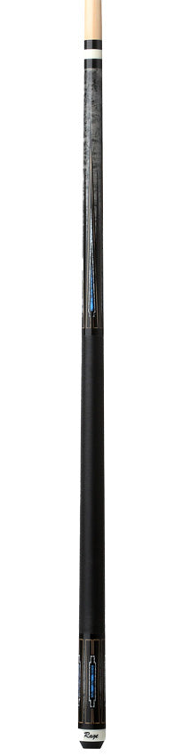 Rage Blue Deco Graphic Pool Cue with Black Nylon Wrap