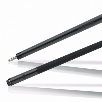 JFlowers Legends Series Rodney Morris Gray Pool Cue with Black Lizard Wrap and Carbon Shaft