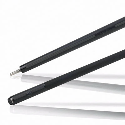 JFlowers Legends Series Rodney Morris Black Pool Cue with Black Lizard Wrap and Carbon Shaft