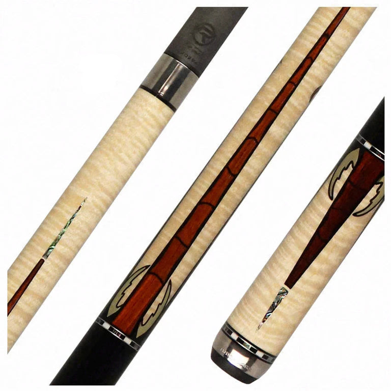 Predator Limited Edition Scorpion 1 Pool Cue - Curly Maple with Ebony - BCPPRELESCO1