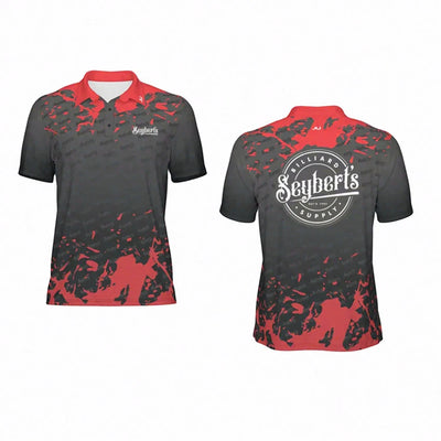 Seybert's Black and Red Splash Polo