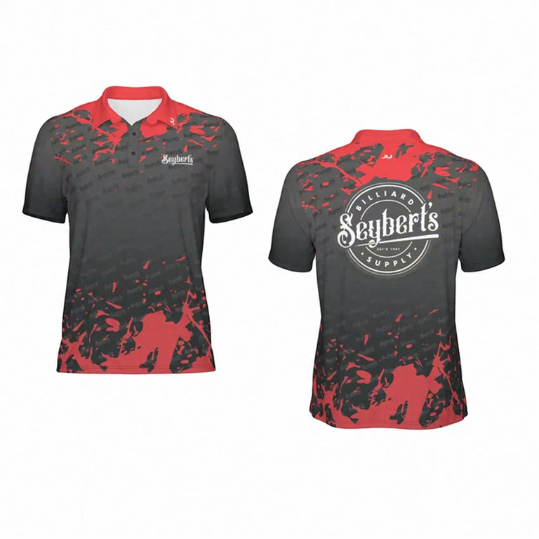 Seybert's Black and Red Splash Polo