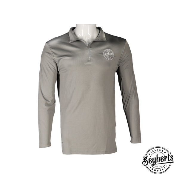 iconバレル Seybert's Reebok Icon Long Sleeve 1/4 Zip Pullover - Charcoal