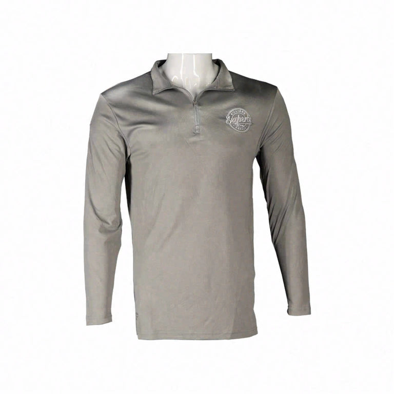 Seybert's Reebok Icon Long Sleeve 1/4 Zip Pullover - Charcoal