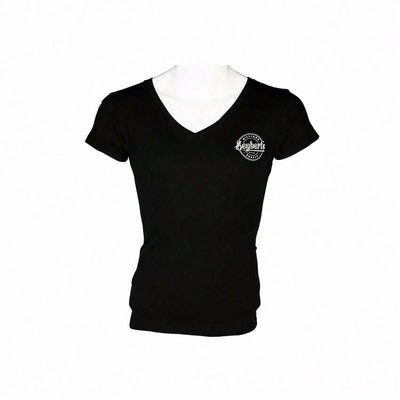 Seybert's Woman's Black V-Neck T-Shirt