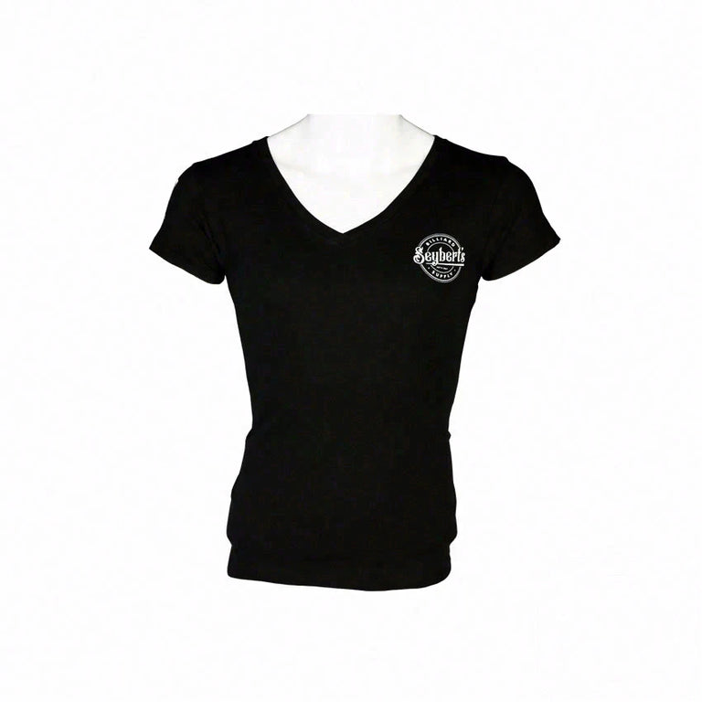 Seybert's Woman's Black V-Neck T-Shirt