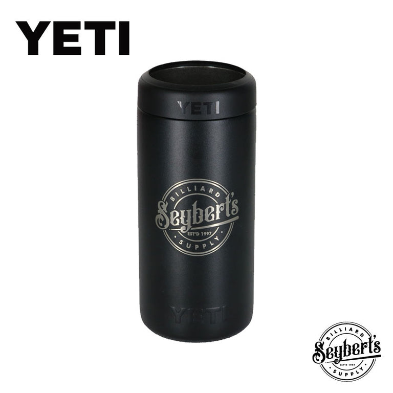 Seyberts Yeti 12oz. Colster SLIM Can Cooler - Black