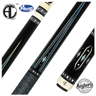 Ariel Carmeli by Viking Diamond Series Blue Diamond Pool Cue with Vikore Shaft - SG-AC-BD