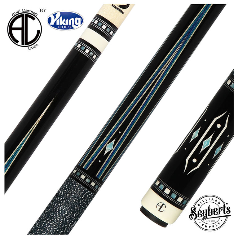 Ariel Carmeli by Viking Diamond Series Blue Diamond Pool Cue with Vikore Shaft - SG-AC-BD