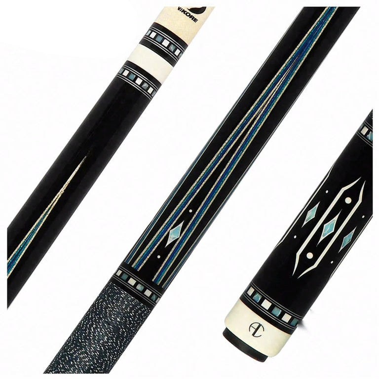 Ariel Carmeli by Viking Diamond Series Blue Diamond Pool Cue with Vikore Shaft - SG-AC-BD