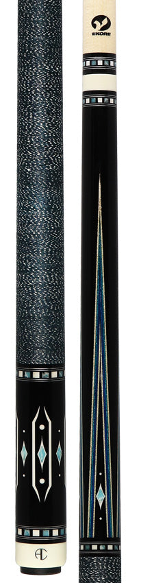 Ariel Carmeli by Viking Diamond Series Blue Diamond Pool Cue with Vikore Shaft - SG-AC-BD