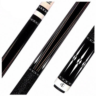 Ariel Carmeli by Viking Diamond Series Silver Diamond Pool Cue with Vikore Shaft - SG-AC-SD