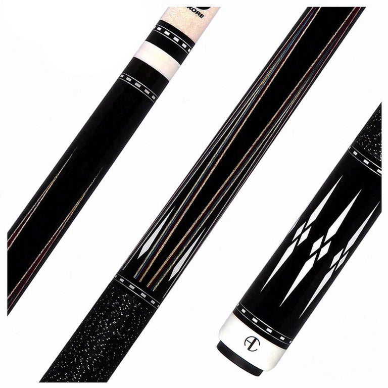 Ariel Carmeli by Viking Diamond Series Silver Diamond Pool Cue with Vikore Shaft - SG-AC-SD