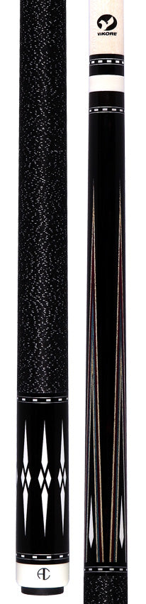 Ariel Carmeli by Viking Diamond Series Silver Diamond Pool Cue with Vikore Shaft - SG-AC-SD