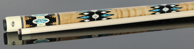 Viking Limited Edition Two-Feather Highly Figured Birdseye Maple Pool Cue - New Design