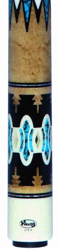 Viking Limited Edition Two-Feather Highly Figured Birdseye Maple Pool Cue - New Design