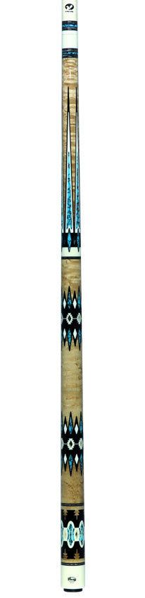 Viking Limited Edition Two-Feather Highly Figured Birdseye Maple Pool Cue - New Design