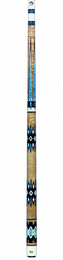 Viking Limited Edition Two-Feather Highly Figured Birdseye Maple Pool Cue - New Design