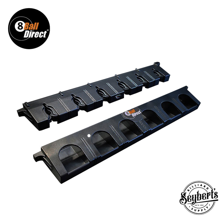 8 Ball Direct Safe Grip Cue Rack - 6 Cues