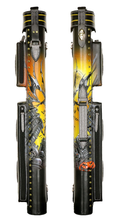 Volturi Custom Batman Yellow 4x8 Hard Pool Cue Case - VCBATMAN4X8Y