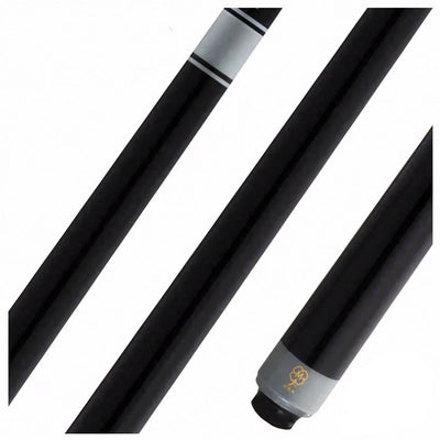 McDermott Select Series Black Painted Maple No Wrap Pool Cue with Defy Carbon Fiber Shaft