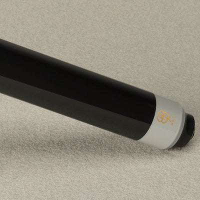 McDermott Select Series Black Painted Maple No Wrap Pool Cue with Defy Carbon Fiber Shaft
