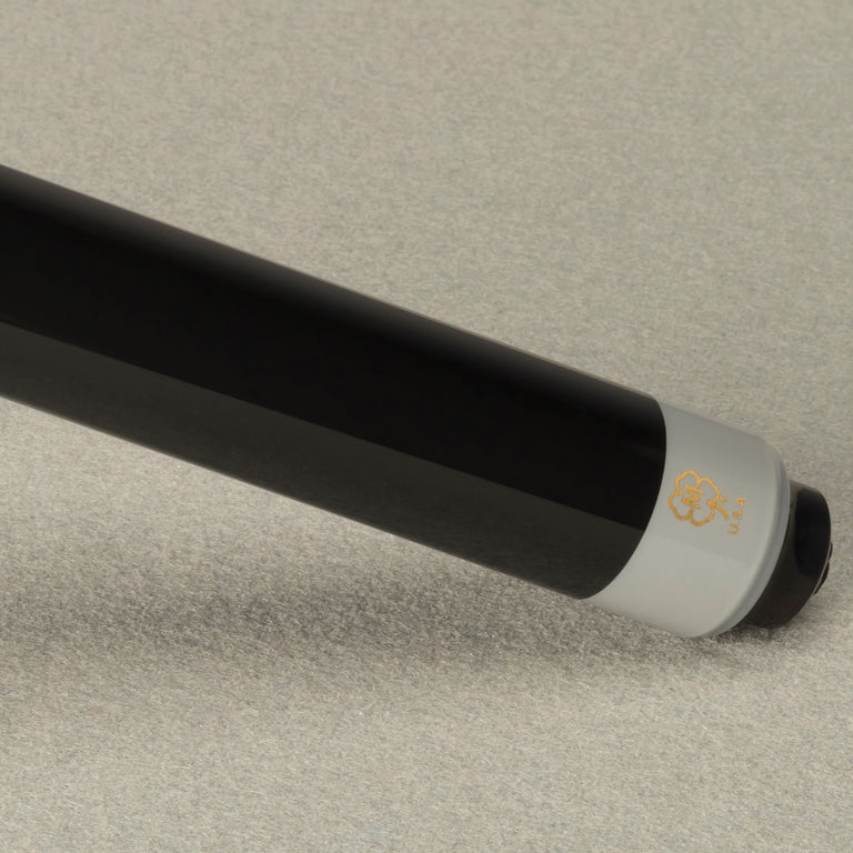 McDermott Select Series Black Painted Maple No Wrap Pool Cue with Defy Carbon Fiber Shaft