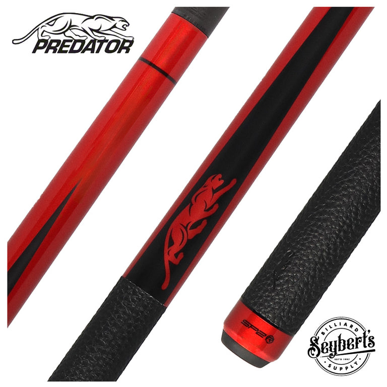 Predator SP2 Metallic Red Forearm with Matte Black Points Limited Pool Cue - SP2RED2