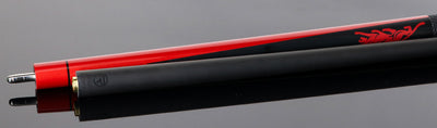 Predator SP2 Metallic Red Forearm with Matte Black Points Limited Pool Cue - SP2RED2