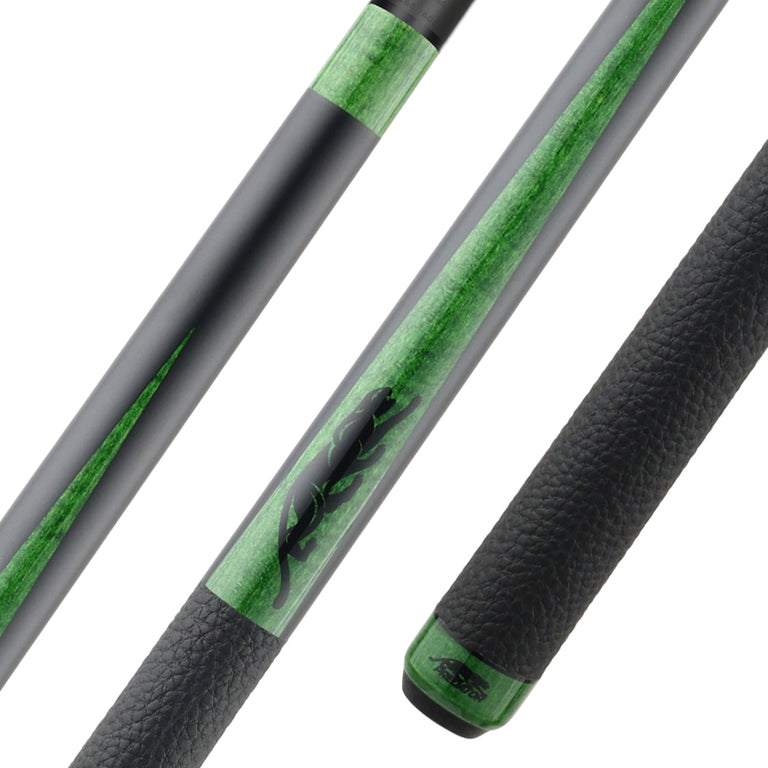 Predator SP2 Matte Black Forearm with Green Stained Maple Points Pool Cue