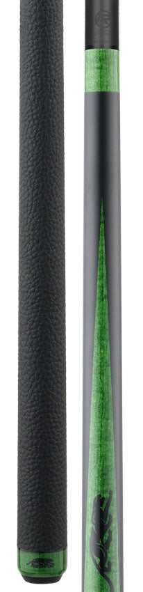 Predator SP2 Matte Black Forearm with Green Stained Maple Points Pool Cue