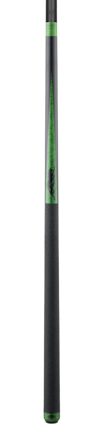 Predator SP2 Matte Black Forearm with Green Stained Maple Points Pool Cue