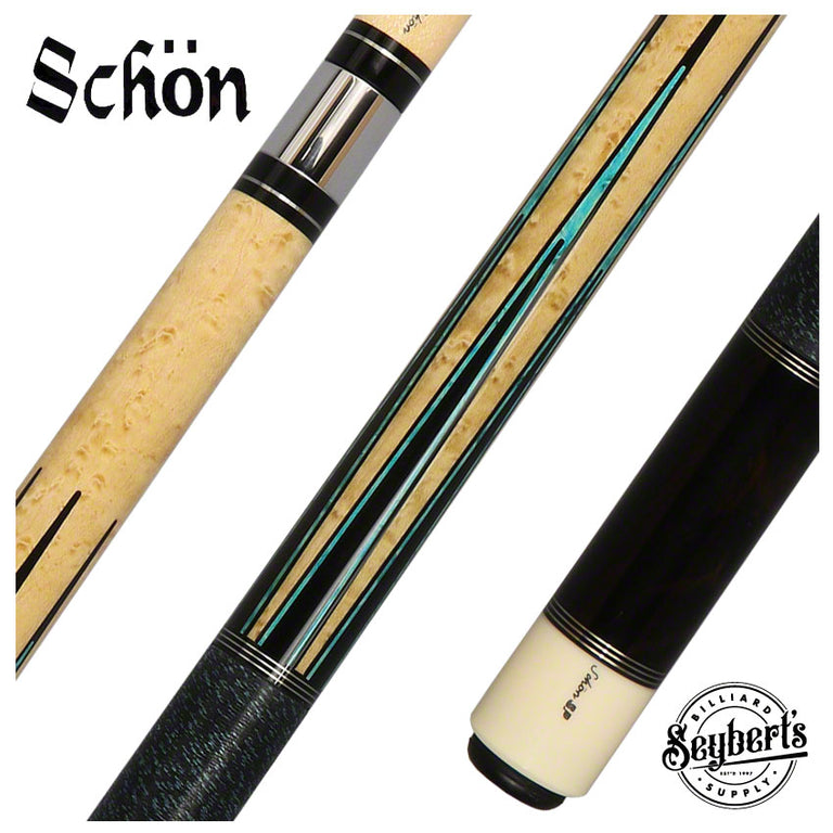 Schon STL5G 4 Point Pool Cue Schon Custom Cue Seybert's Billiards Supply