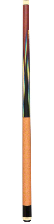 Predator 8 Point Sneaky Pete Purple Heart/Curly/Points Tan Leather Textured Wrap Pool Cue- True Splice