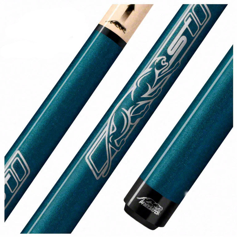 Predator Sport Shorty / Junior Blue No-Wrap Pool Cue - SPOJUNBLUNW