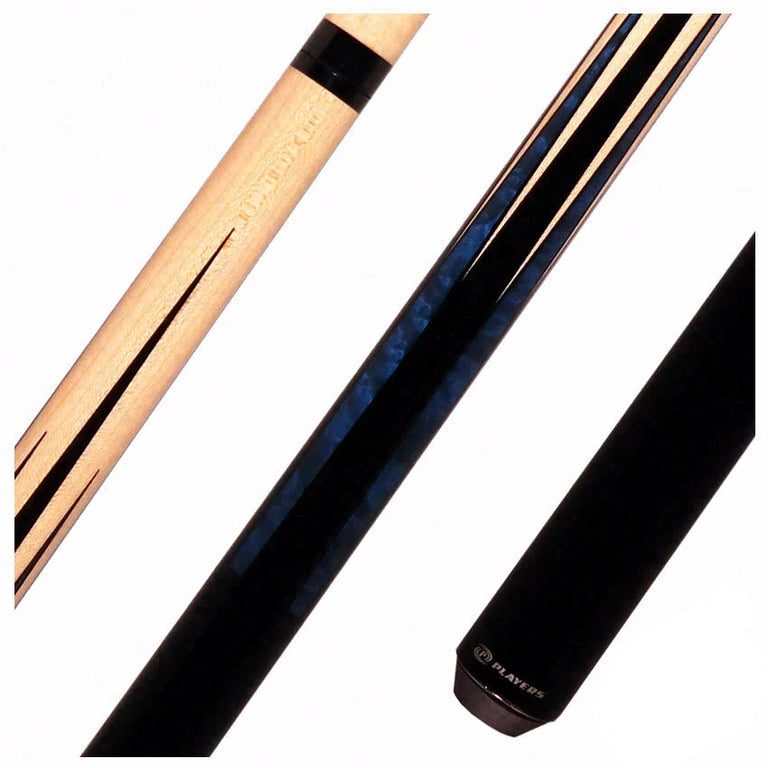Players Sneaky Pete Series Birdseye 8 Point Black and Cobalt Play Cue - SPSP20